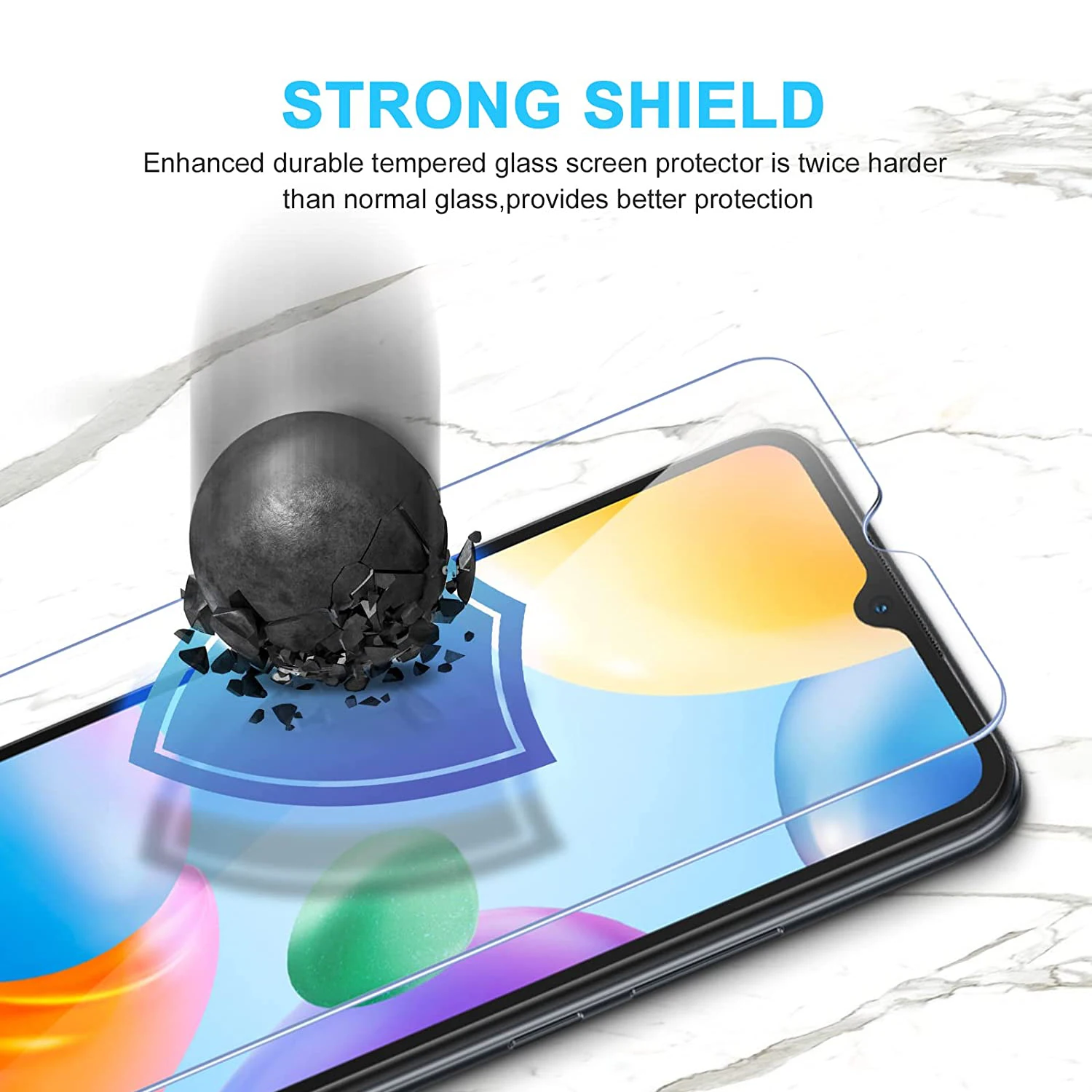 2/4Pcs Screen Protector Glass For Xiaomi POCO C40 Tempered Glass Film