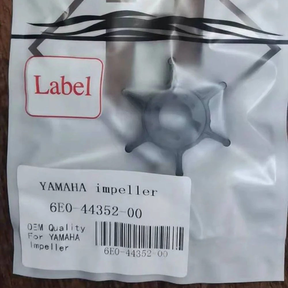 

Free Shipping Outboard Rubber Water Pump Impeller For Yamaha 4-5-6hp Hidea 4 stroke 3.6/4/5 Boat Engine Spares 6E0-44352-00-00