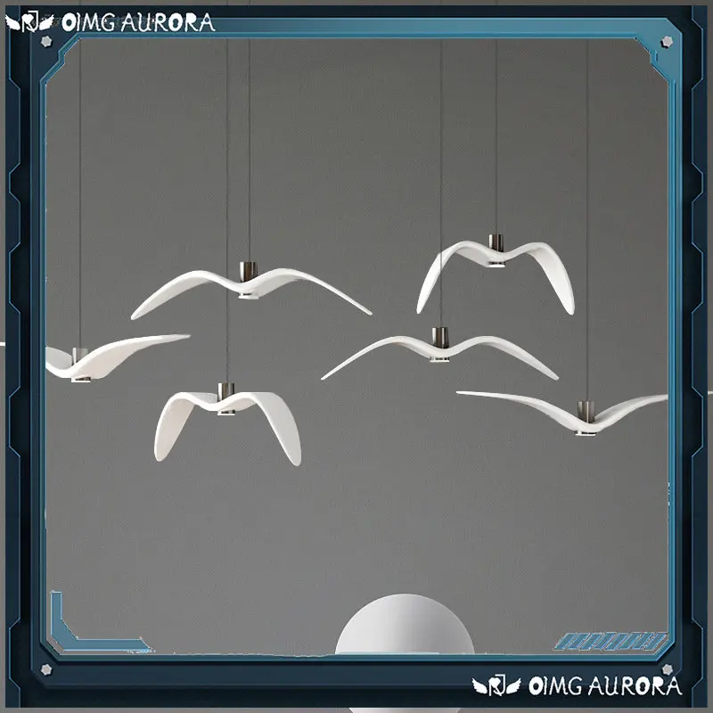 

Nordic pendant lamp Seagull Design Led Chandeliers For Bar/Kitchen Birds Chandelier Ceiling Luminaire Light Fixture