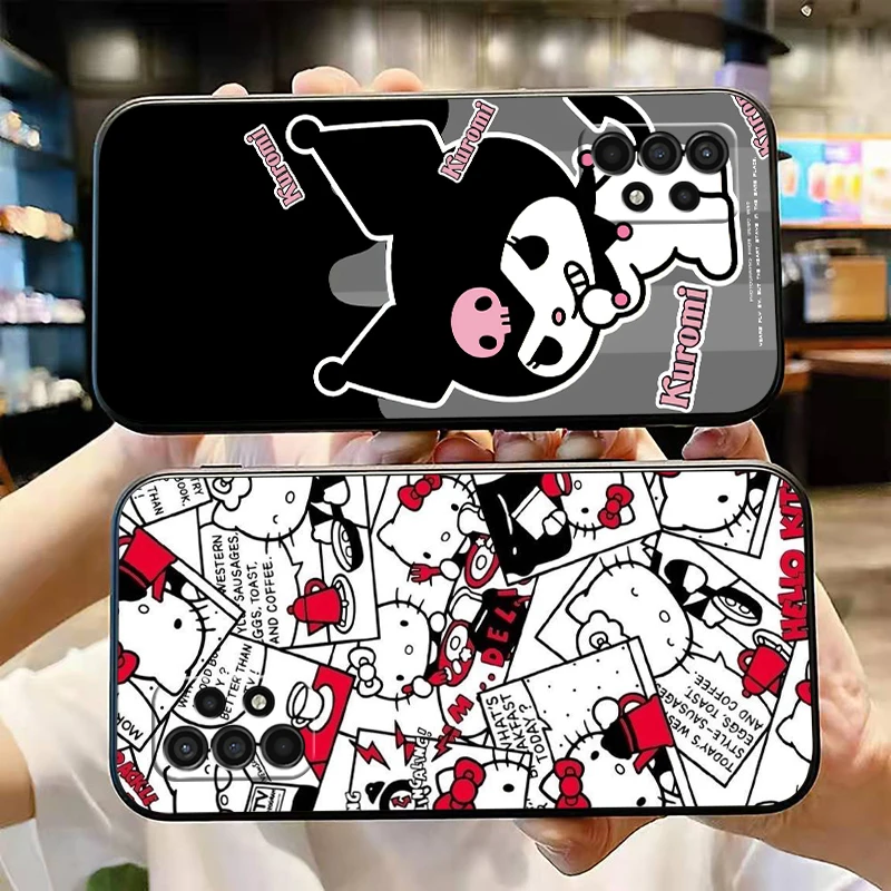 

Cartoon Hello Kitty Phone Case For Samsung Galaxy A31 A32 A41 A42 A51 A52 A71 A72 4G 5G Carcasa Funda Coque Soft Back