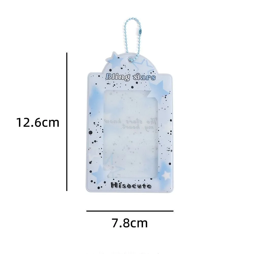 Переносной держатель для фотокарт Star Y2K брелок ключей защитный рукав карт INS