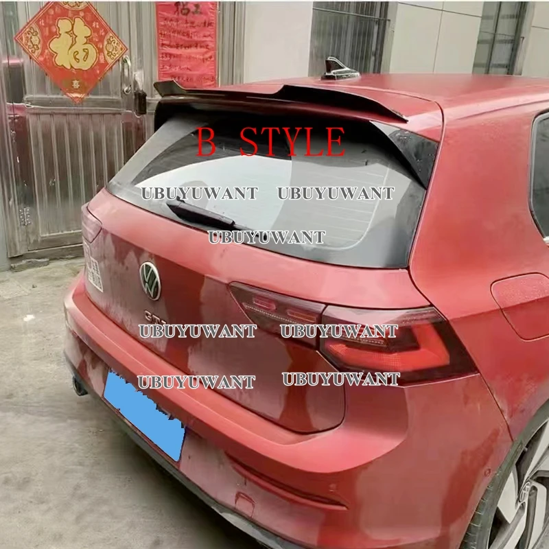 

Для VOLKSWAGEN New GOLF 8 MK8 хэтчбек R-Line GTi спойлер из АБС-пластика черный Автомобильный задний спойлер на крышу 2020-2023
