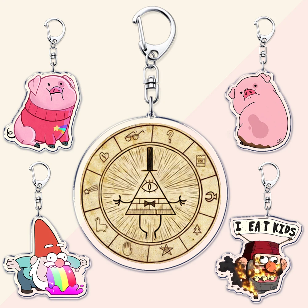 Фигурки Гравити Фолз брелки для аксессуаров сумка колесо пророчества билл шифр