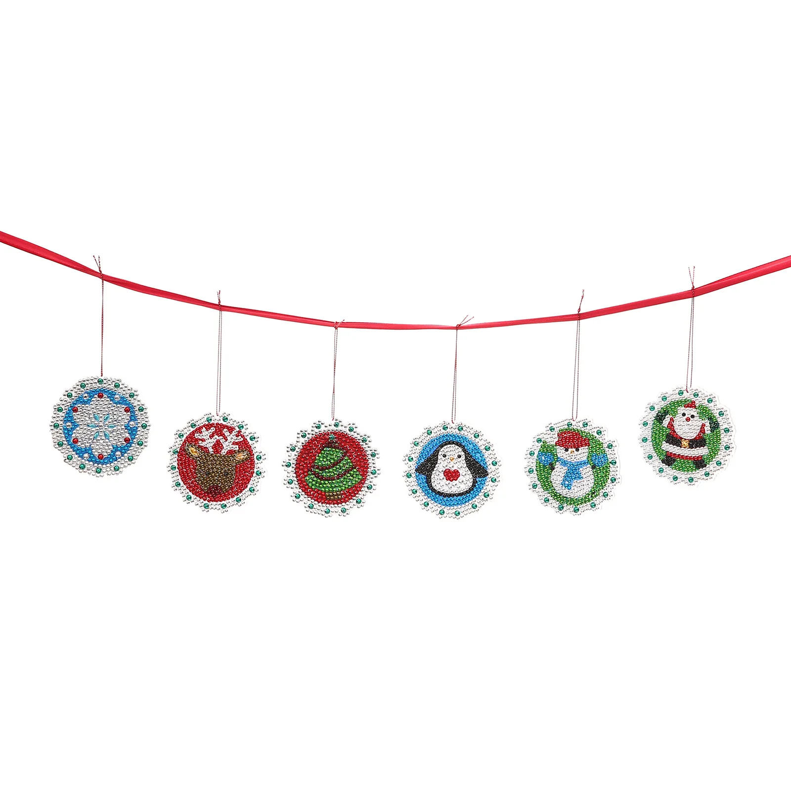 

DIY Full Drills Diamond Painting Special Shaped Christmas Tree Pendant Hanging Ornament Christmas Decoration