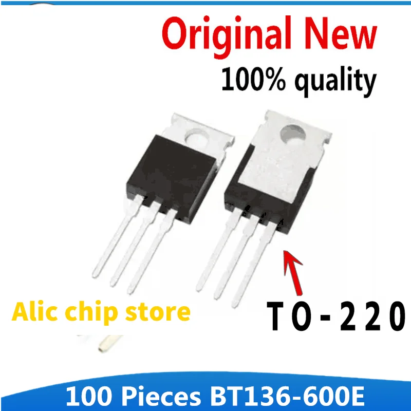 

100 шт./партия BT136-600 Triacs чувствительные к-220