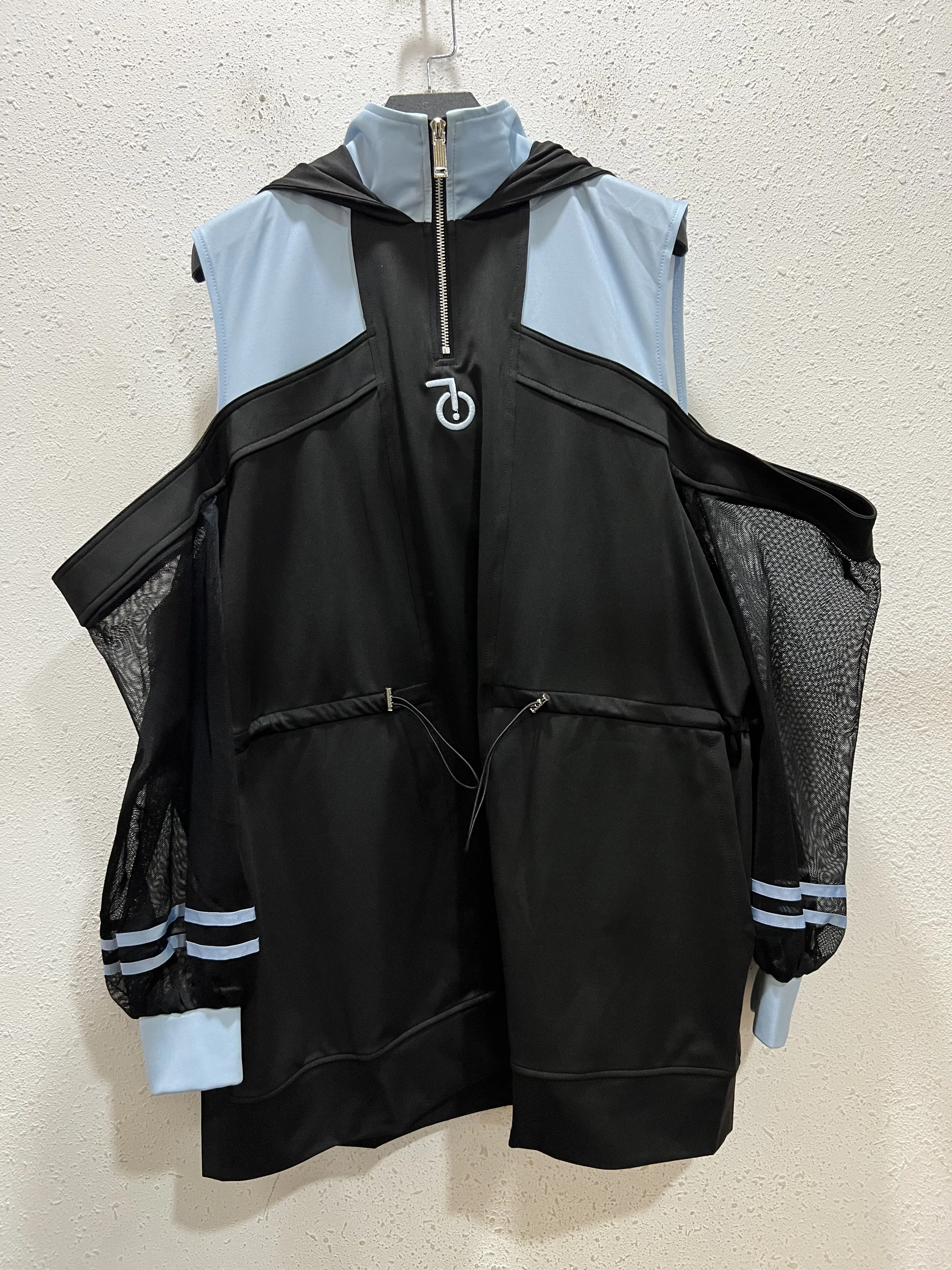 Японский свитшот для женщин с открытыми плечами и капюшоном