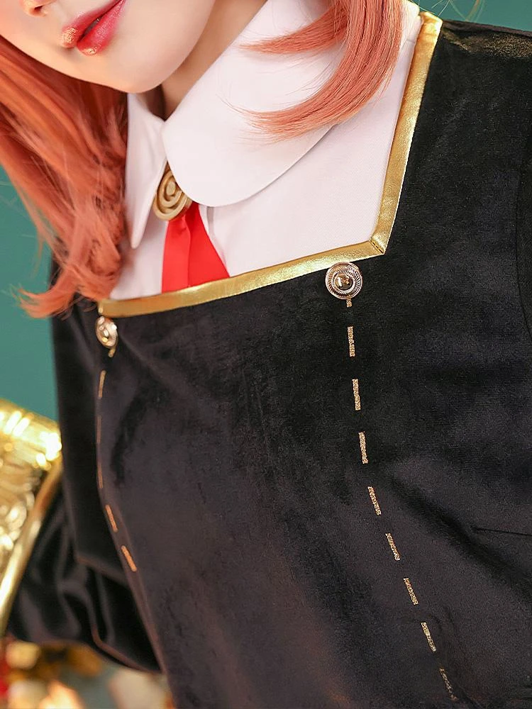 Аня Форгер Косплей Аниме Костюм Хэллоуин Женское Платье Униформа Наборы Парик