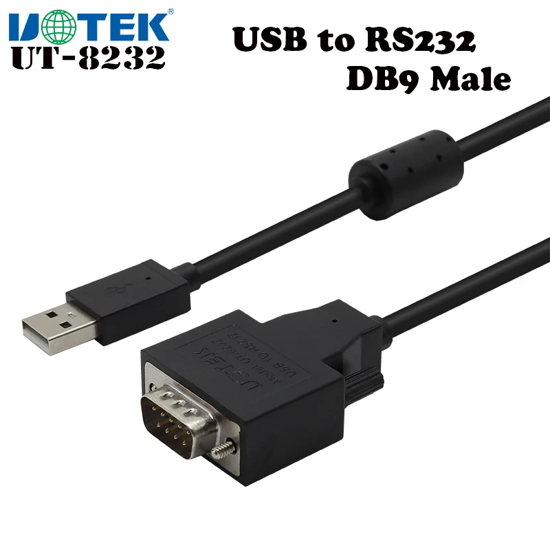 UOTEK 1,5 м USB в DB9 RS232, диагностический кабель, последовательный 9-контактный разъем