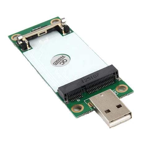 Адаптер MINI PCI-E WWAN-USB со слотом для SIM-карты идеально подходит для тестирования карт WWAN, работающих с большинством модулей WWAN