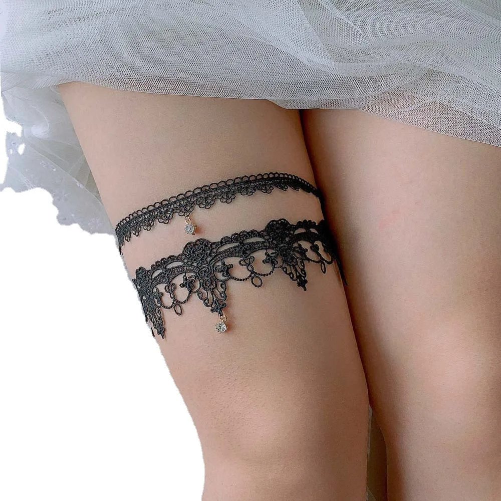 

Bridal Wedding Garter Lace Thigh Garters Female Sexy Leg Ring Bride Keepsake Leg Loop Women Thigh Harness Belts Suspender Strap