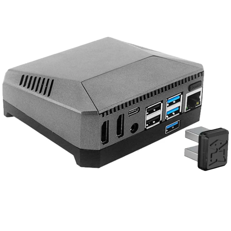 

Argon ONE M.2 Case for Raspberry Pi 4 Model B M.2 SATA SSD to USB 3.0 Board Support UASP Built-in Fan Case with 128G SSD