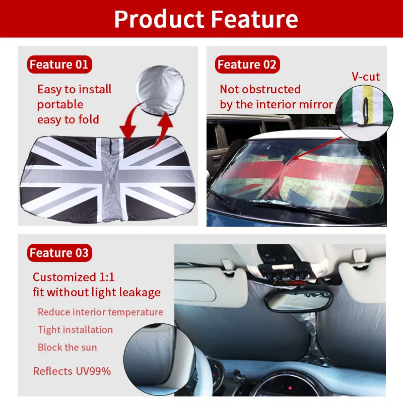 Mini Cooper One S R50 R56 R58 F55 F56 Солнцезащитный Козырек На Лобовое Стекло Аксессуар