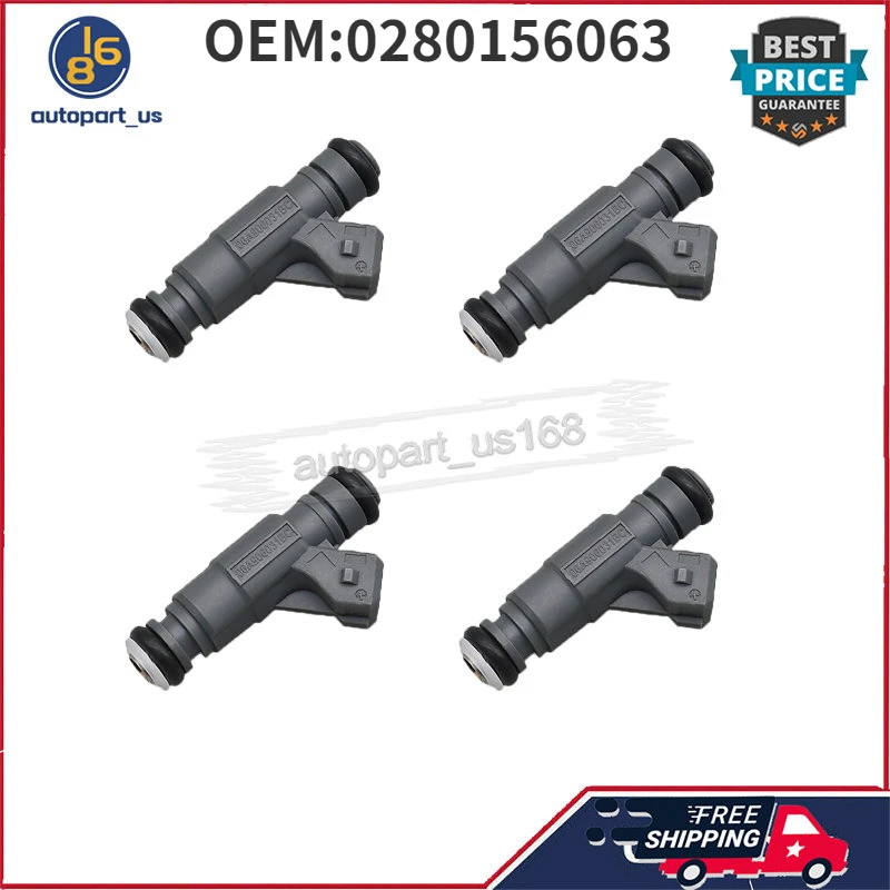 

Топливные форсунки 0280156063 для Audi TT Quattro 2003-2006 л, 4 шт.