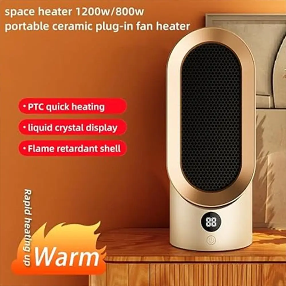 

Электрический нагреватель из АБС-пластика, модный тихий керамический нагревательный Настольный нагреватель, зимний теплый Настольный нагреватель с быстрым нагревом для дома и офиса