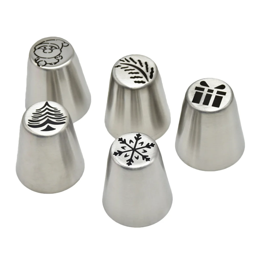 

Christmas Tips Cake Piping Icing Nozzle Decorating Nozzles Frosting Set Tip Flower Baking Russian Cupcake Decorationsupplies