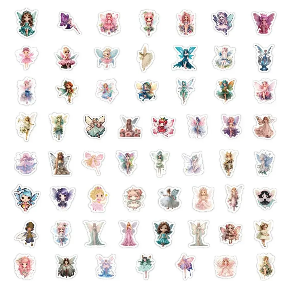 60 шт./компл. кавайные наклейки с цветком феи и эльфа эстетические для