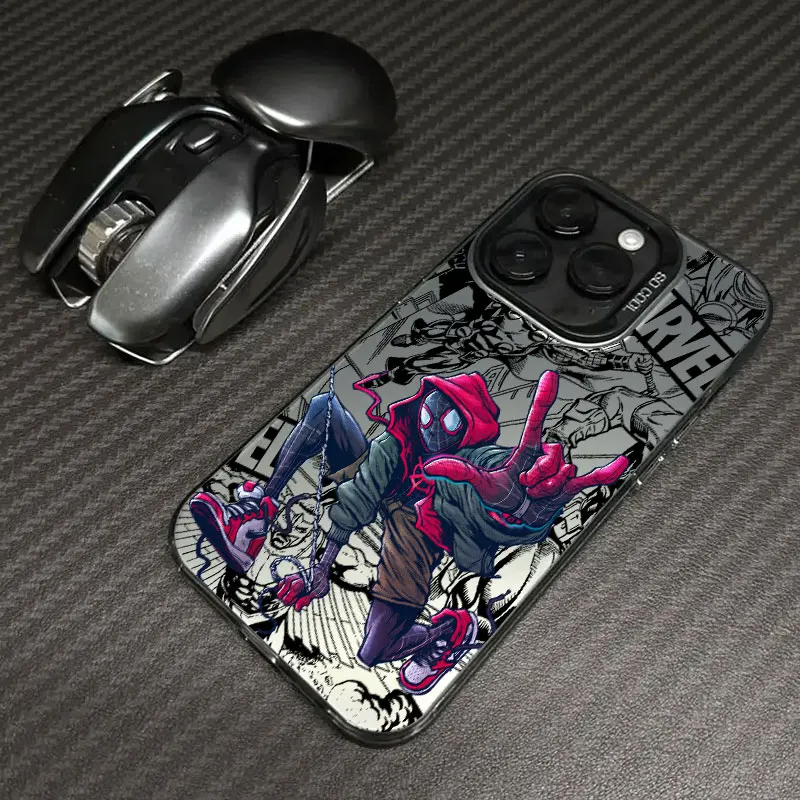 Фото Чехол для телефона Cool Marvels Spidermans для Xiaomi Redmi Note 7 8 9 9S 10 11 12 13 14 15 Pro Plus 4G 5G, матовая задняя крышка с защитой от падения №1