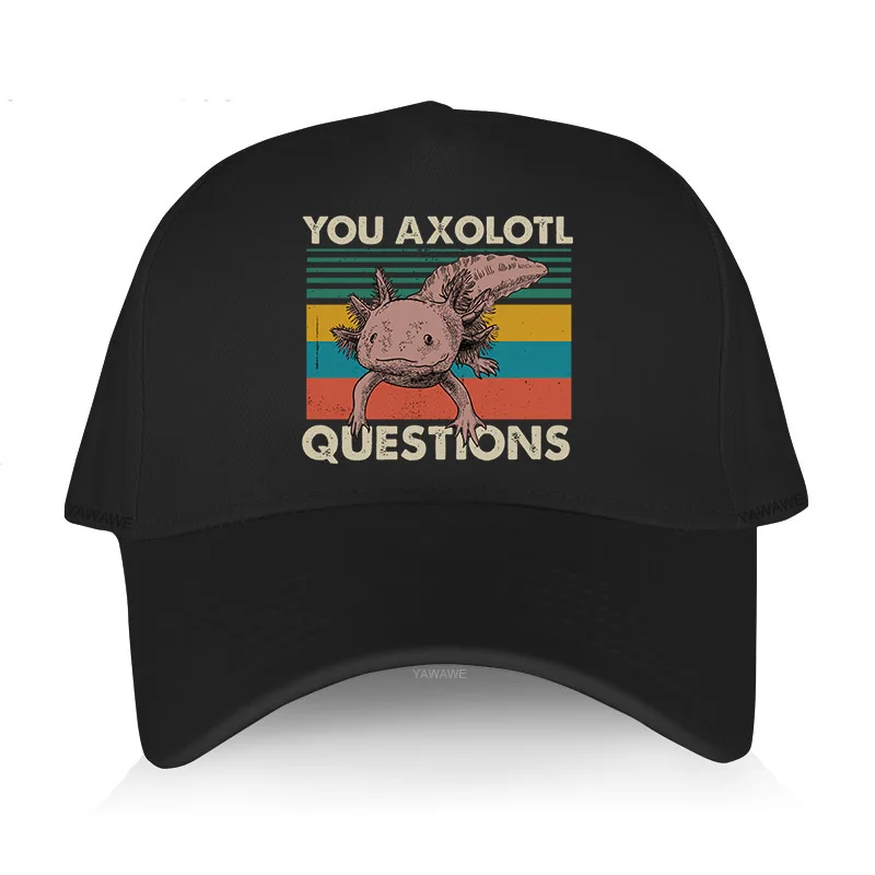 

Luxury Brand classic style baseball cap summer hats for men YOU AXOLOTL QUESTIONS Funny Design Breathable Cotton outdoor caps