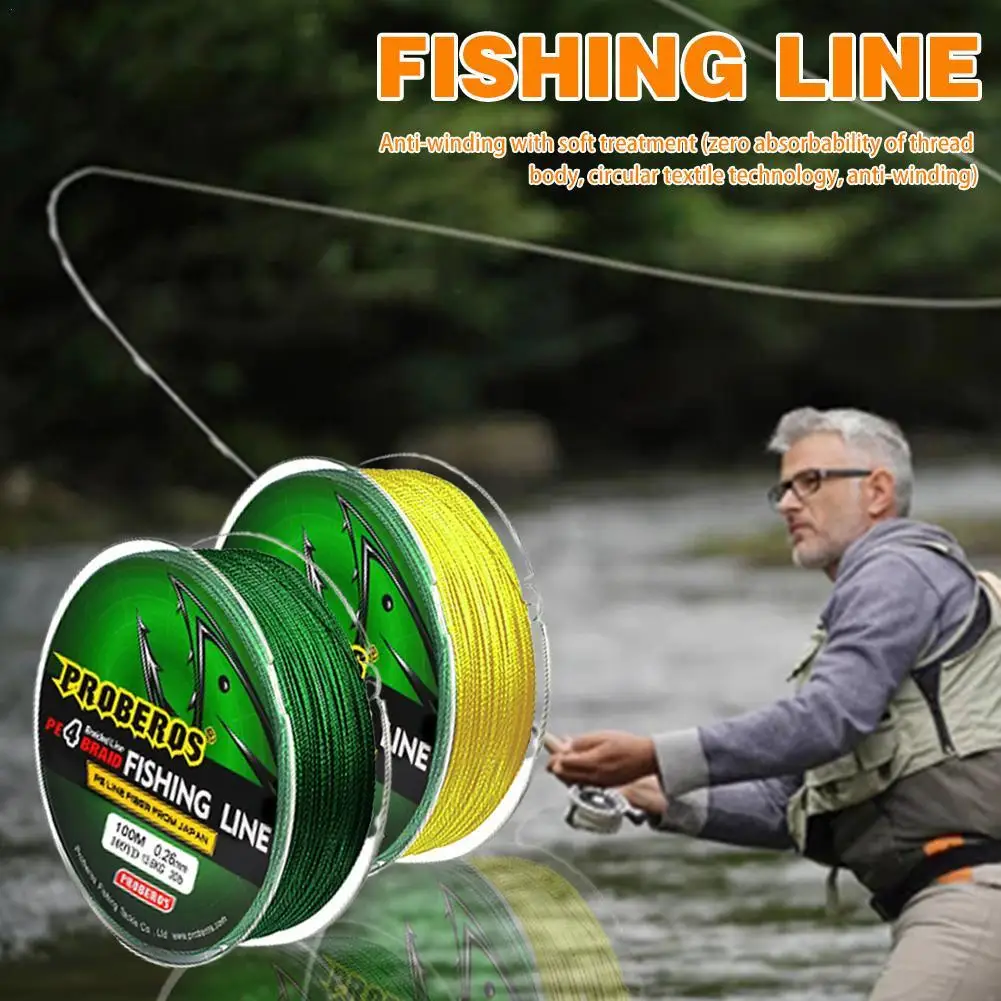 

Fishing Line High-tech Weaving Technology Smooth Line Body Anti-winding Strong Tension Wear Resistance Fishing Accessories