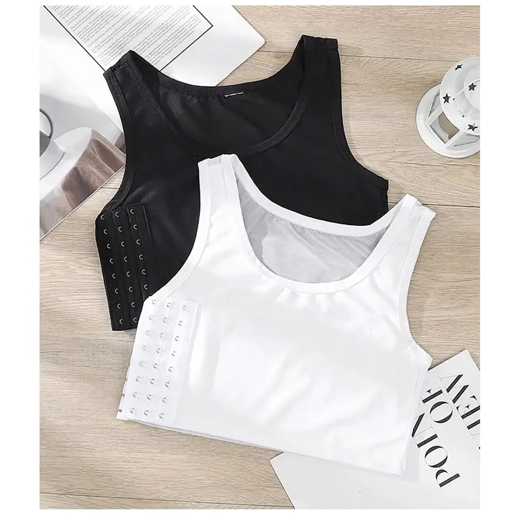 Прочный плоский жилет топы на бретелях для груди корсет транс-лесбиянок