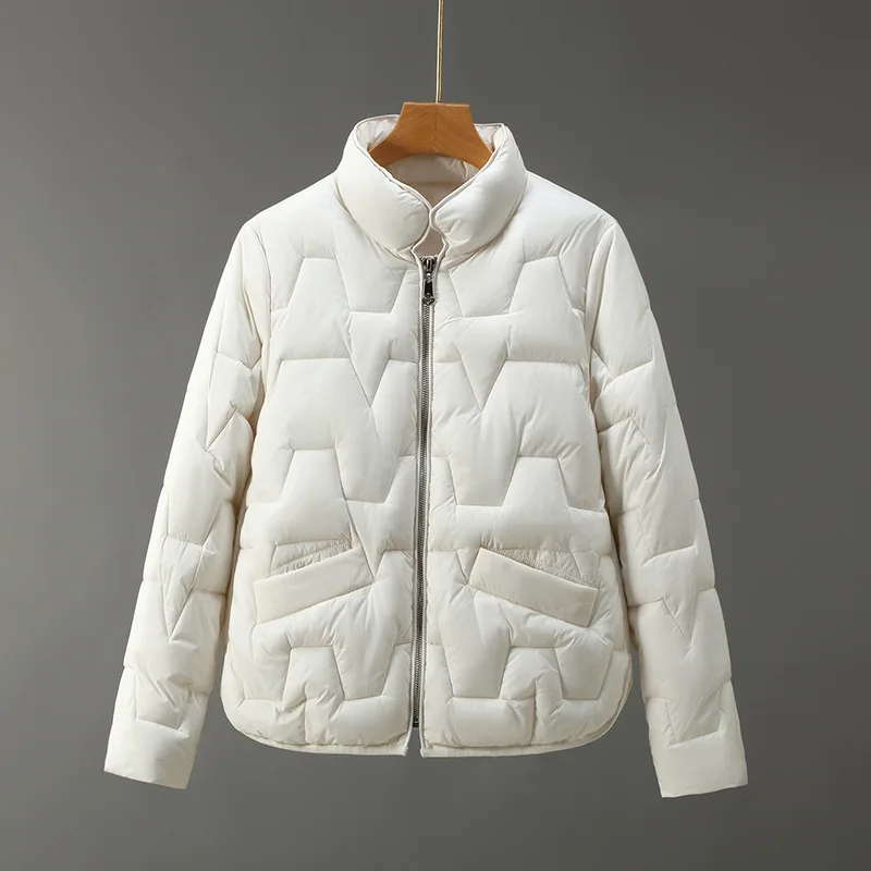 2022 Winter New Down Padded Jacket Women Short Fashion Stand-up Collar Light Jacket Padded Coat