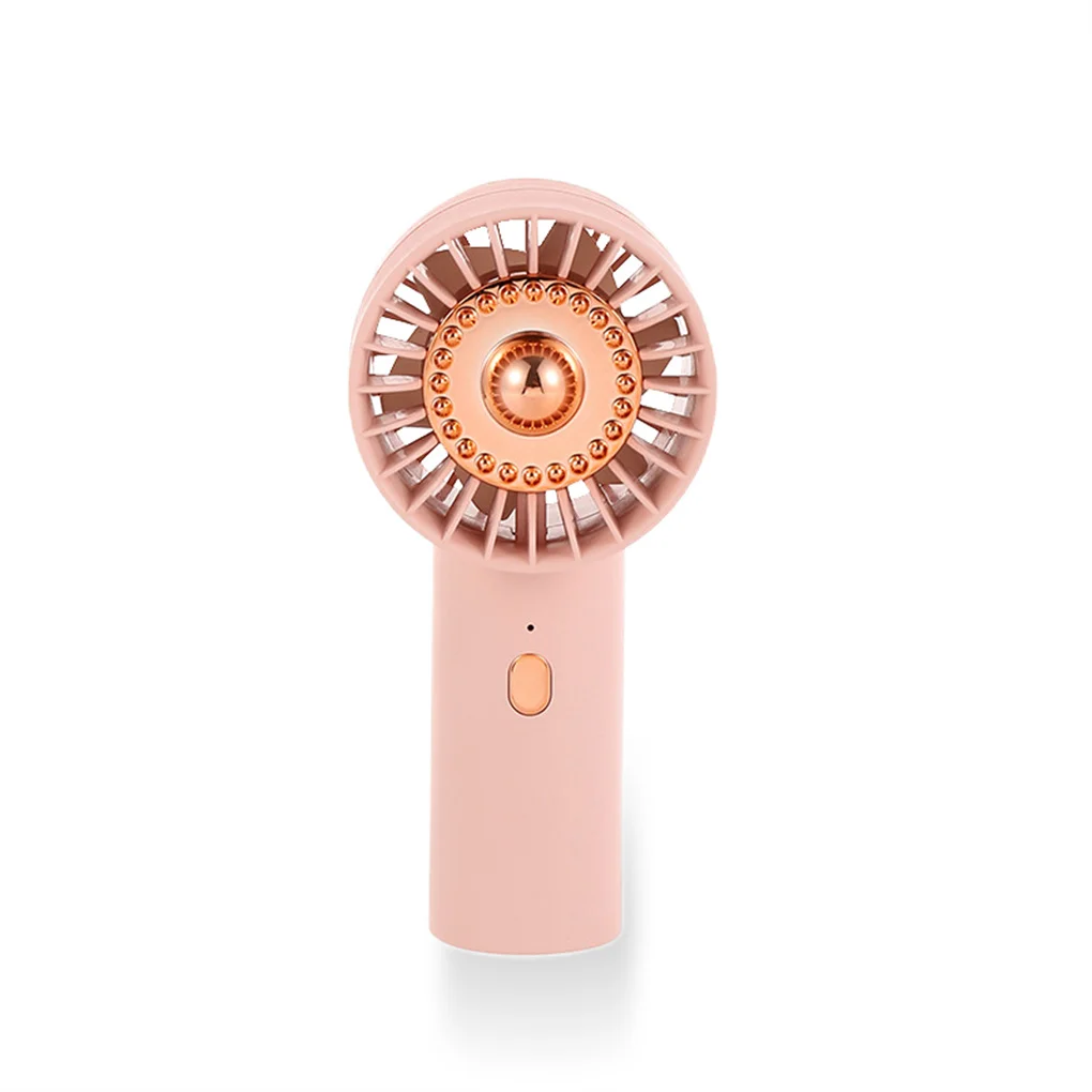 

Fan Adjustable Portable Handheld Rechargeable 500mAh 5V 2.4W Fans Library Cooling Equipment with Night Light White