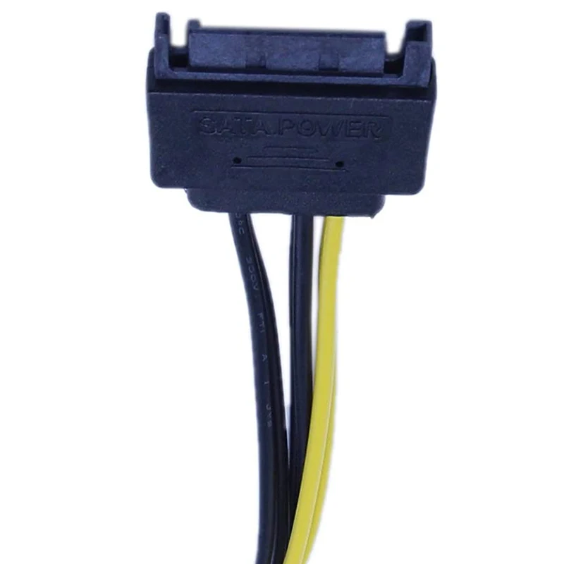 Кабель питания PCI-E 15Pin SATA папа-8 Pin(6 + 2) 20 см 10 шт.