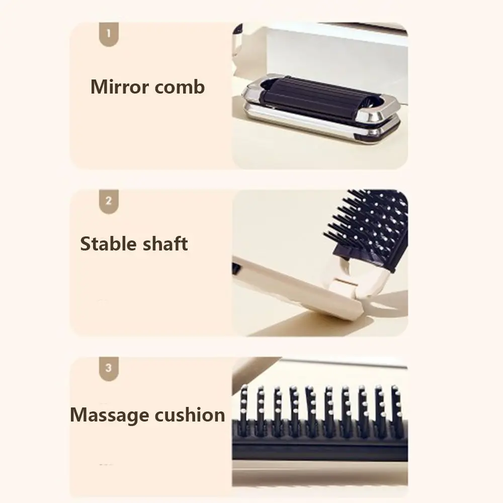 Антистатическая расческа 2 в 1 зеркальный набор с зеркальной щеткой для волос