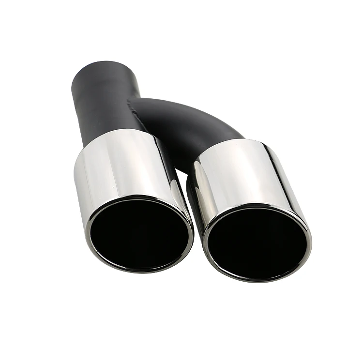 Выхлопная труба для автомобиля глушитель из нержавеющей стали 63 мм два выхода |