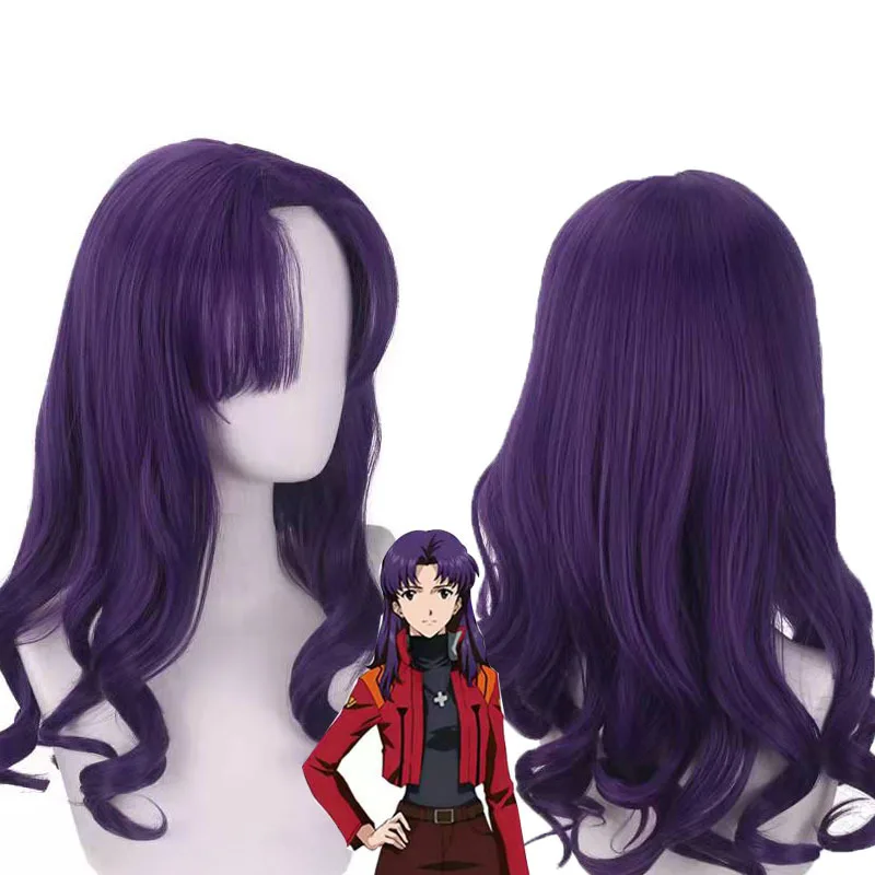

IN STOCK Anime Cosplay Wig Purple Katsuragi Cosplay Wig Women Cute Long Hair Katsuragi Wigs