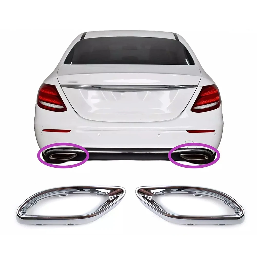Декоративные накладки на задние трубы Benz подходят для моделей A180 A200 C класса 2018 2020