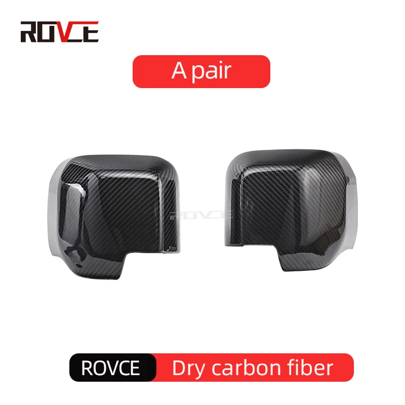 

Чехол для зеркала заднего вида ROVCE, чехол для бокового зеркала из настоящего углеродного волокна для Land Rover Defender 90 110 130 2020-2024, аксессуары
