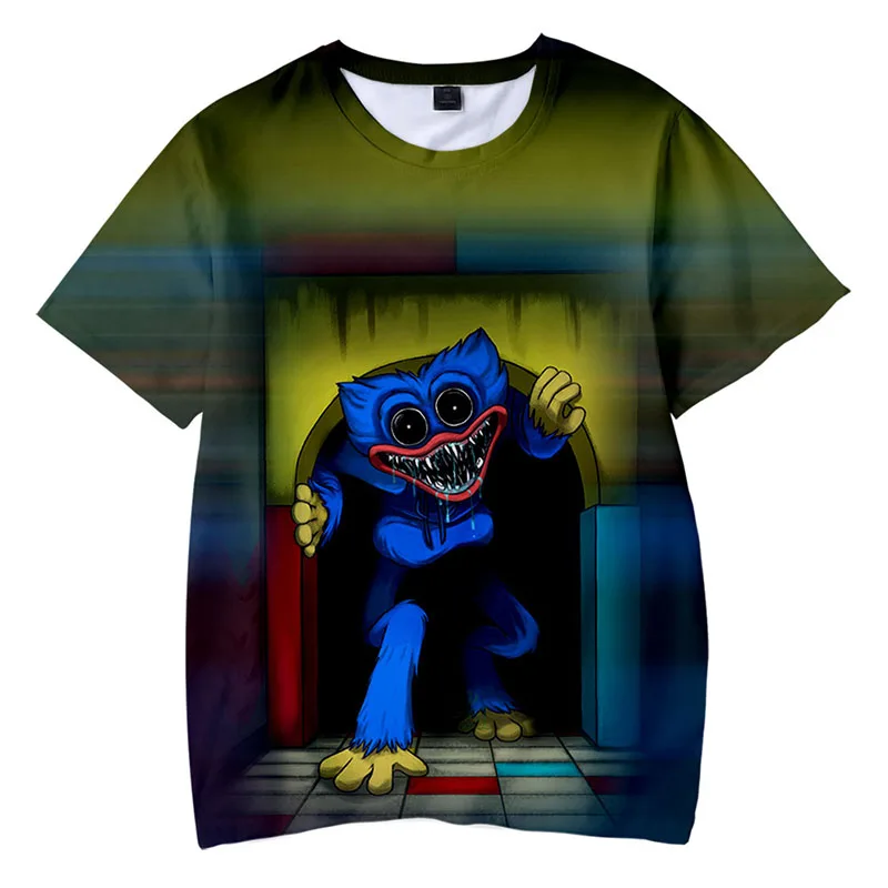 

Kids Poppy Playtime Cosplay T-Shirt 3D Printed Casual Shirt Huggy Wuggy Summer Kids O-Neck Short Sleeve T-Shirt