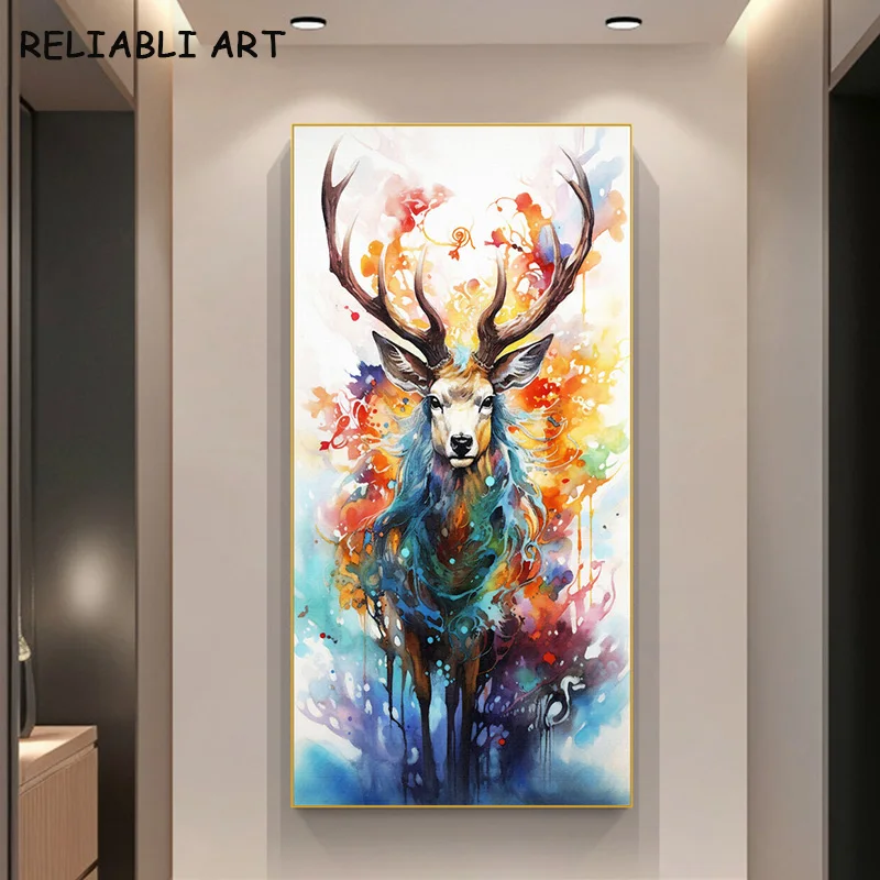 Абстрактная картина на холсте