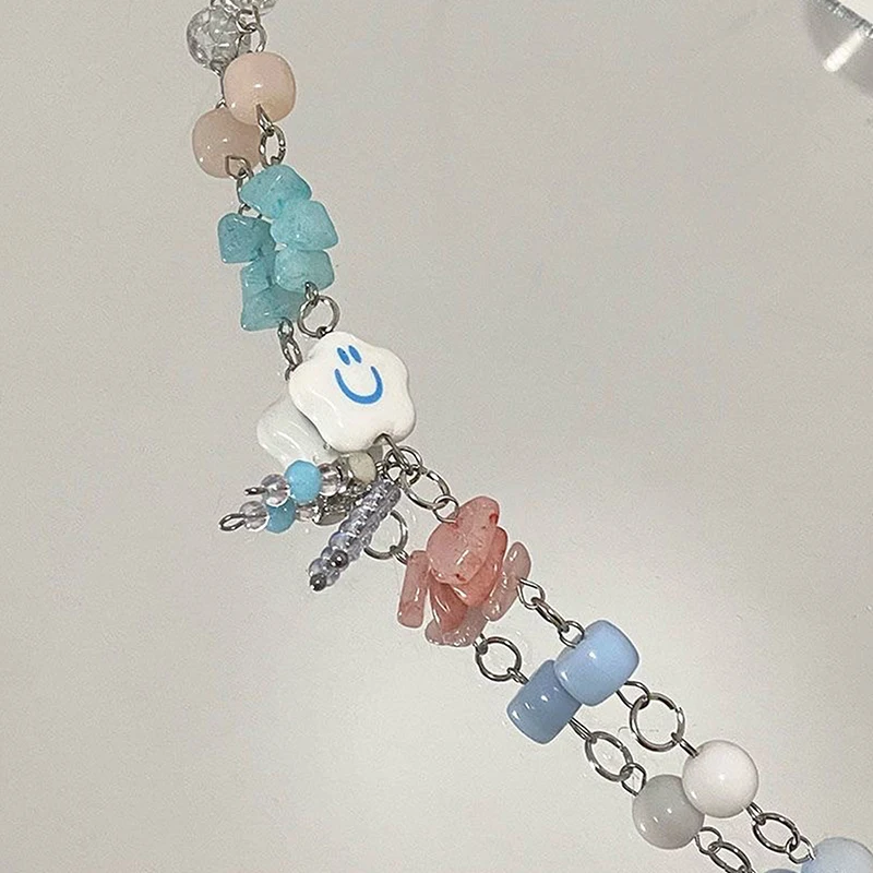 Женский браслет Y2k с бусинами в виде синего облака модный нишевой стиле Instagram