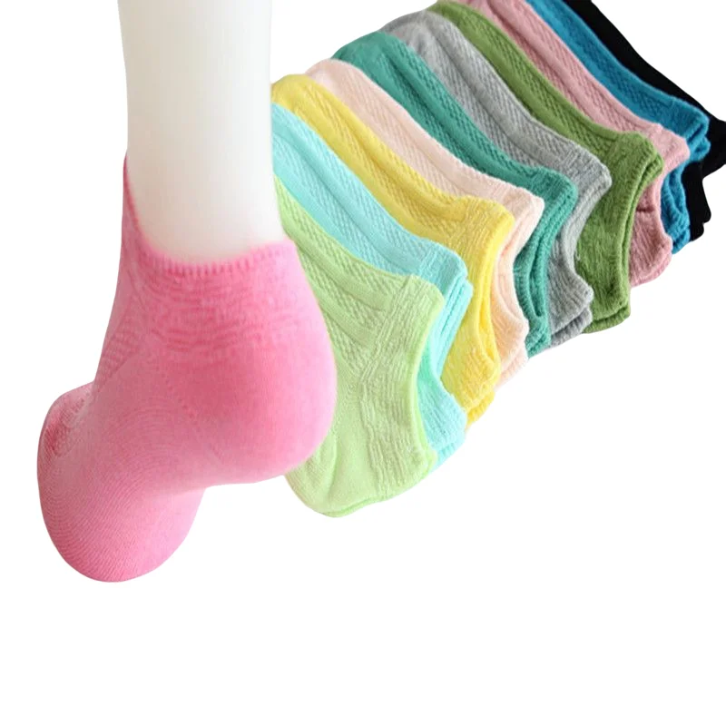 Носки женские дышащие незаметные антифрикционные однотонные 5 пар - купить по