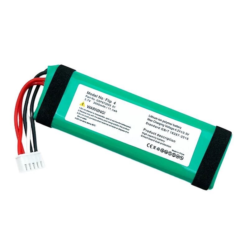 Фото Аккумулятор 3,7 В GSP872693 01 3000 мАч для JBL Flip 4 Flip4, Bluetooth-динамики, литий-полимерные аккумуляторные батареи №5