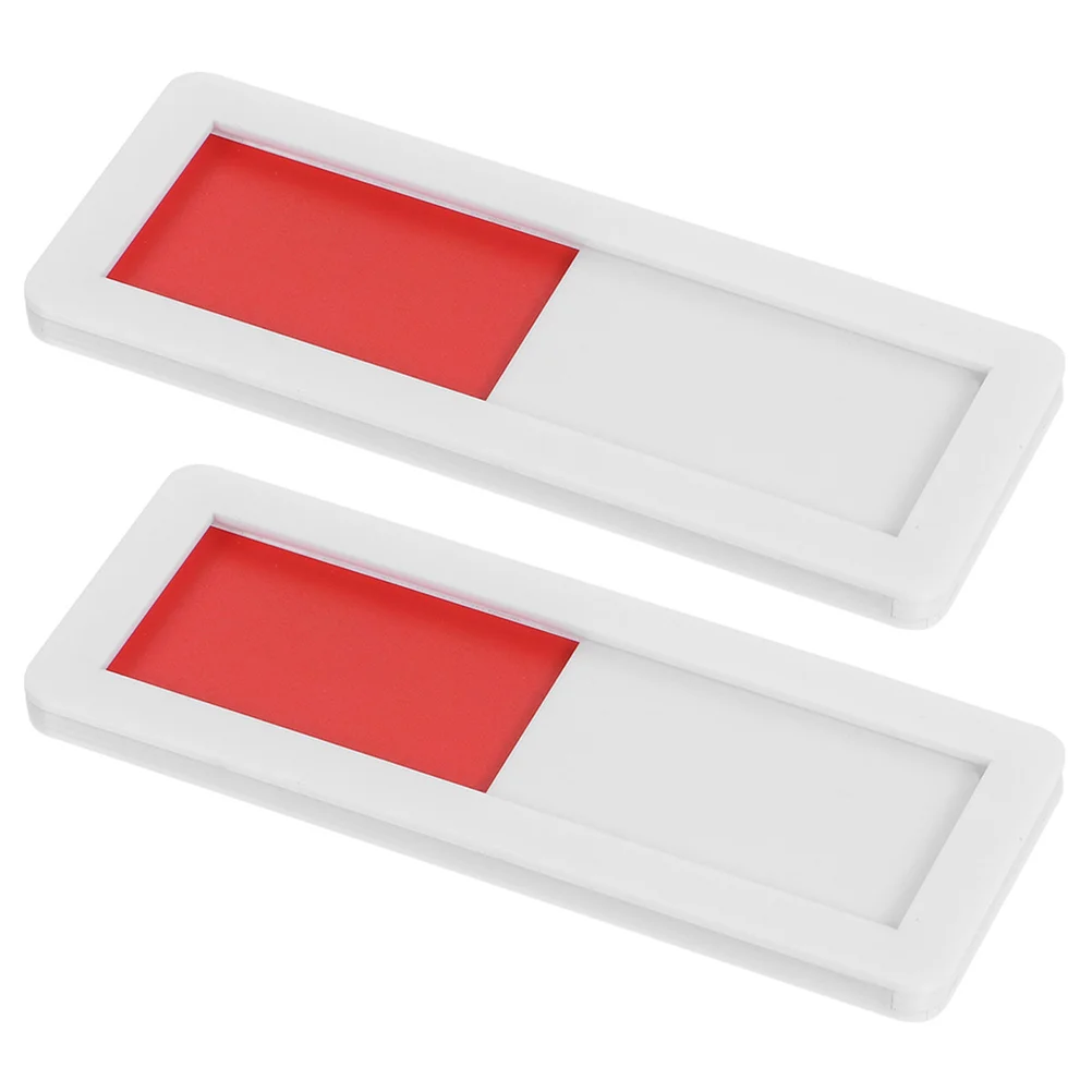 

2 Pcs Blank Flags Signage Door Plate Push Vacant Occupied Slider Indicator Use Available Signs Office