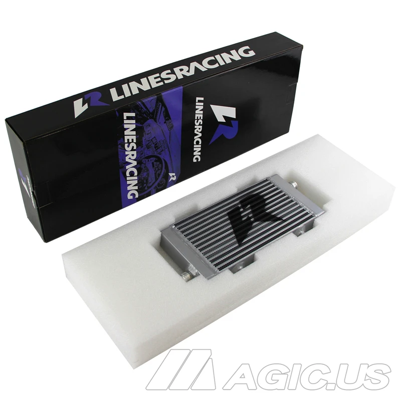 

Universal 10AN Cross Flow Bar & Plate Oil Cooler with 10AN Intet Silver/Black