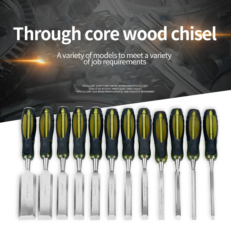 

Wood Carving Flat Chisel 6mm~24mm Carving Knife for Woodcut Working Carpenter Woodworking Tools for Carpenter Wood Tools