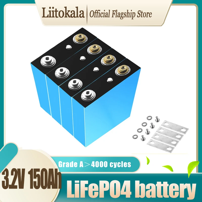 Литиевая батарея LiitoKala 3 2 в 4000 Ач глубокий цикл для самостоятельной сборки 12 В 24 36