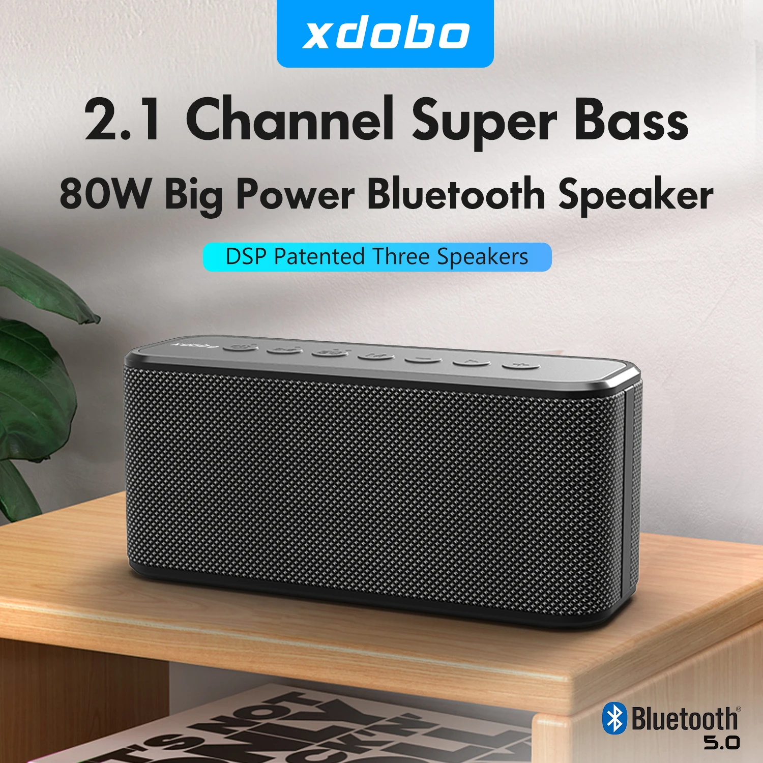 XDOBO X8 Plus 80W портативная Bluetooth-колонка с защитой от воды IPX5 для использования на открытом воздухе, время работы до 12 часов. (art.: 3920dd05aa1c9) - 3920dd05aa1c9