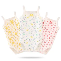 newborn girls sleeveless bodysuits baby new summer colorful rompers cotton infants playsuit white one pieces 2022