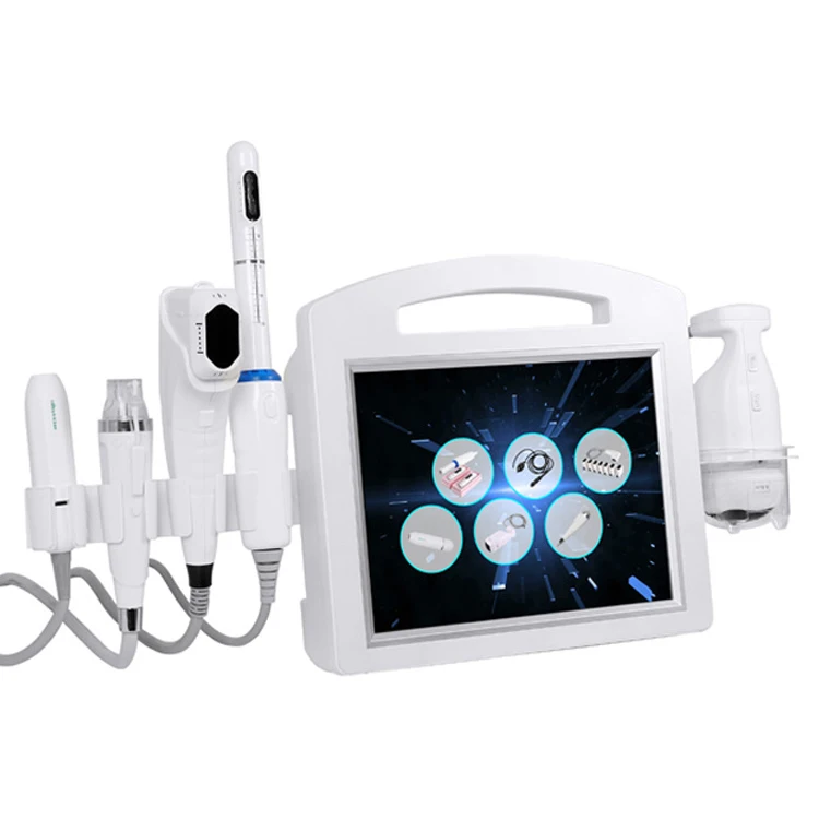 

6 in 1 beauty instrument focused ultrasound RF More accurate and effective treatment of different depth targeted tissue