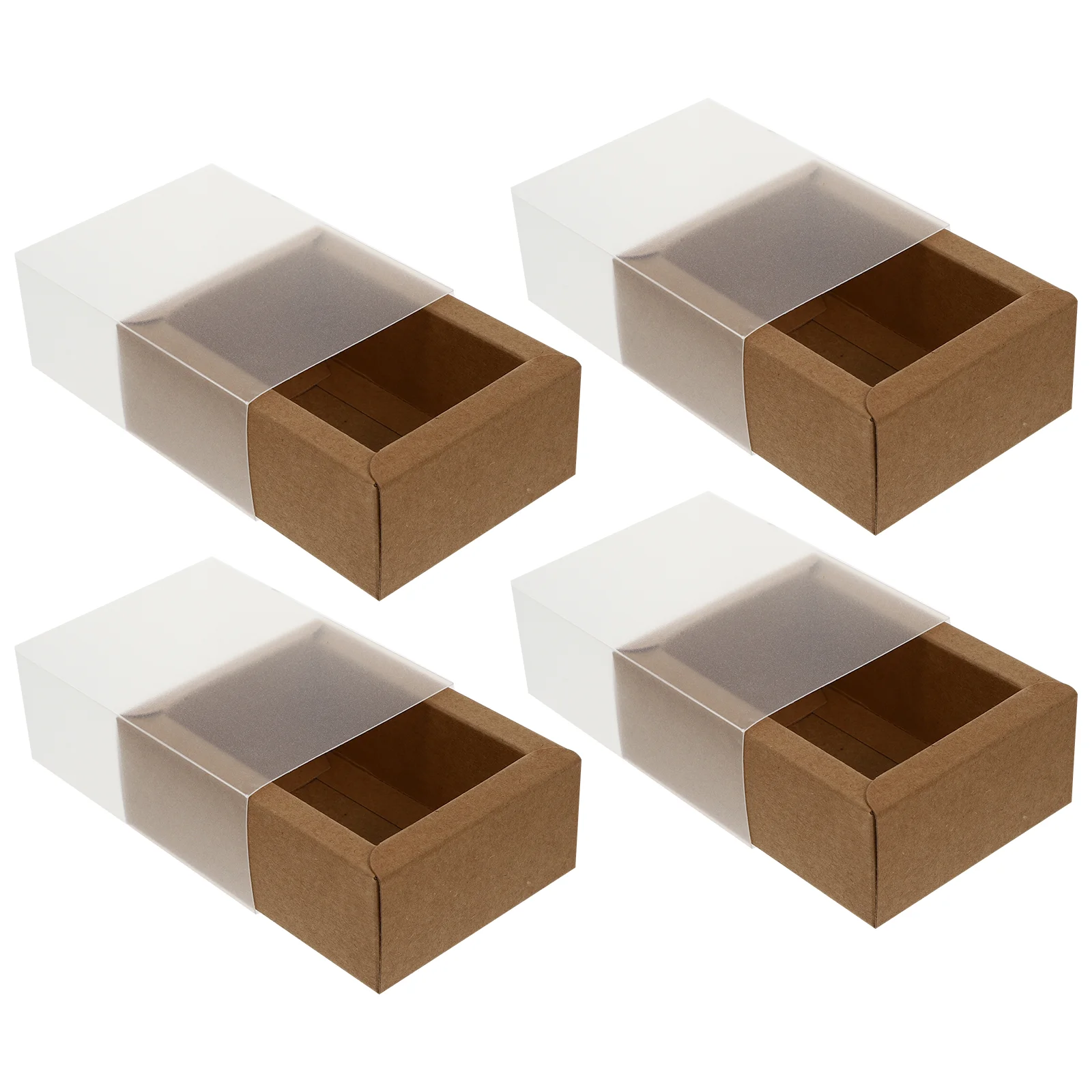 Мини-бумажные стаканчики ящик для хранения контейнер конфет коричневый