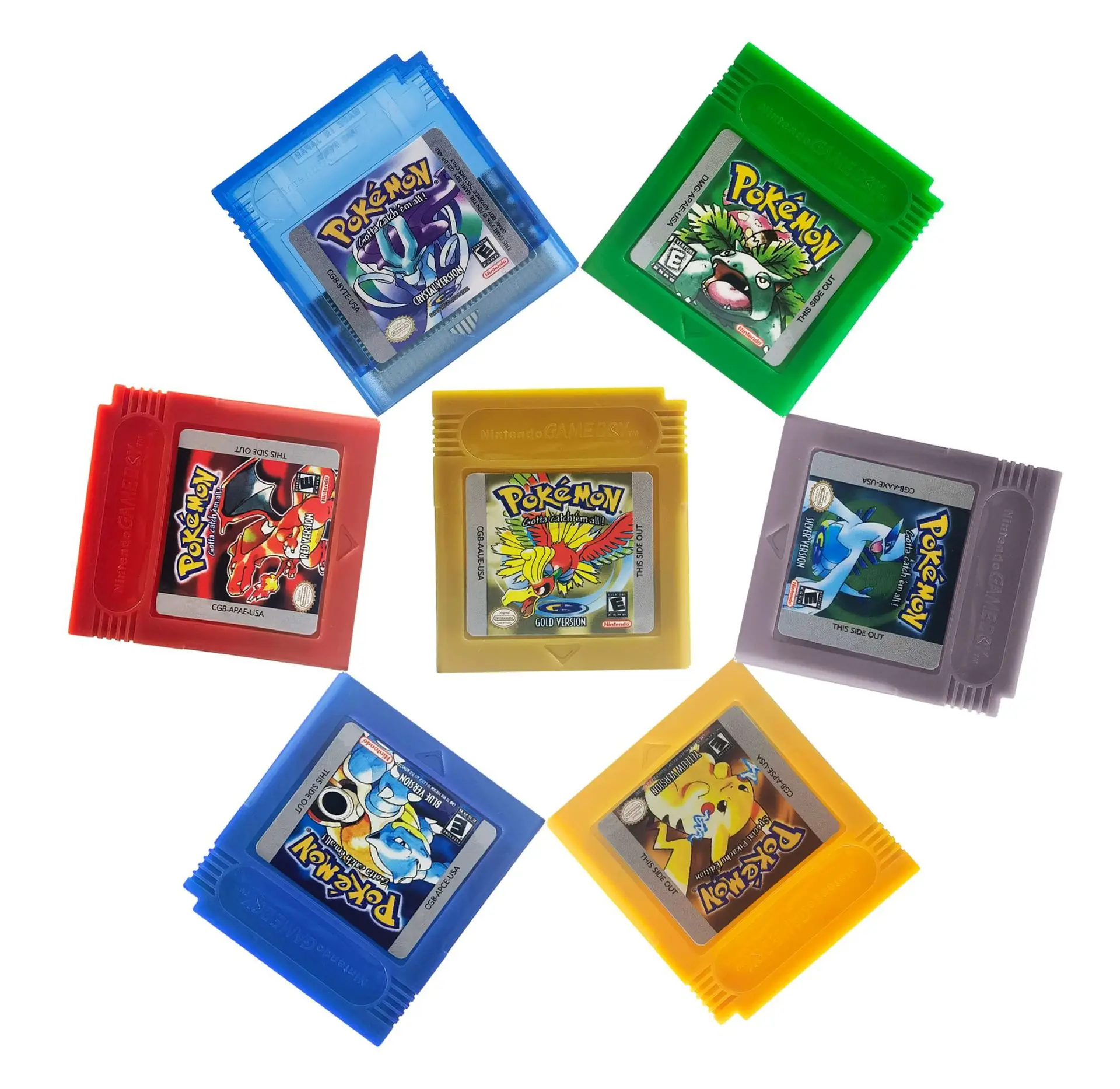 

Pokemon GB GBC Card 16 Bit Video Game Cartridge Console Card Gameboy Color Classic Game Collect Colorful English Version Gifts
