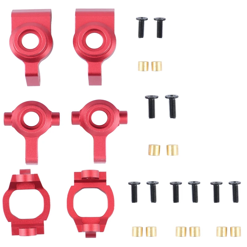 

6Pcs Metal Steering Cup C-Hub Wheel Seat For Remo Hobby Smax 1621 1625 1631 1635 1651 1655 1/16 RC Car Upgrade Parts