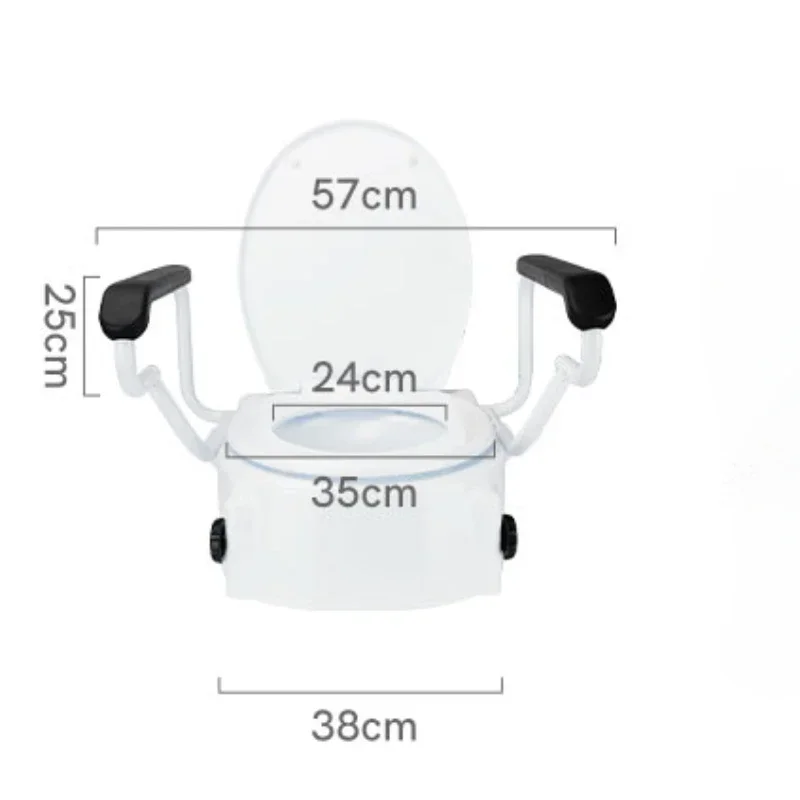 Усилитель унитаза для пожилых и беременных женщин с подушкой сиденья