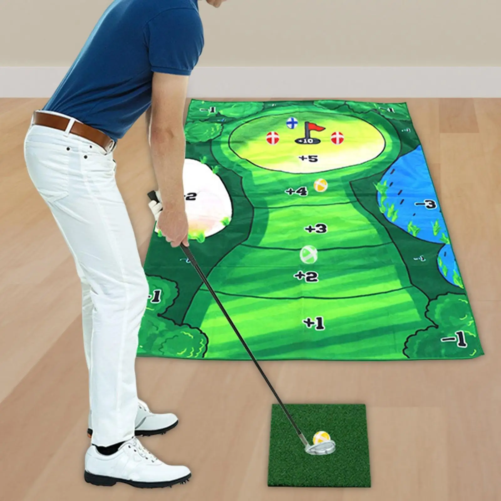 

Portable Golf Practice Blanket Toy Golf compatible with home