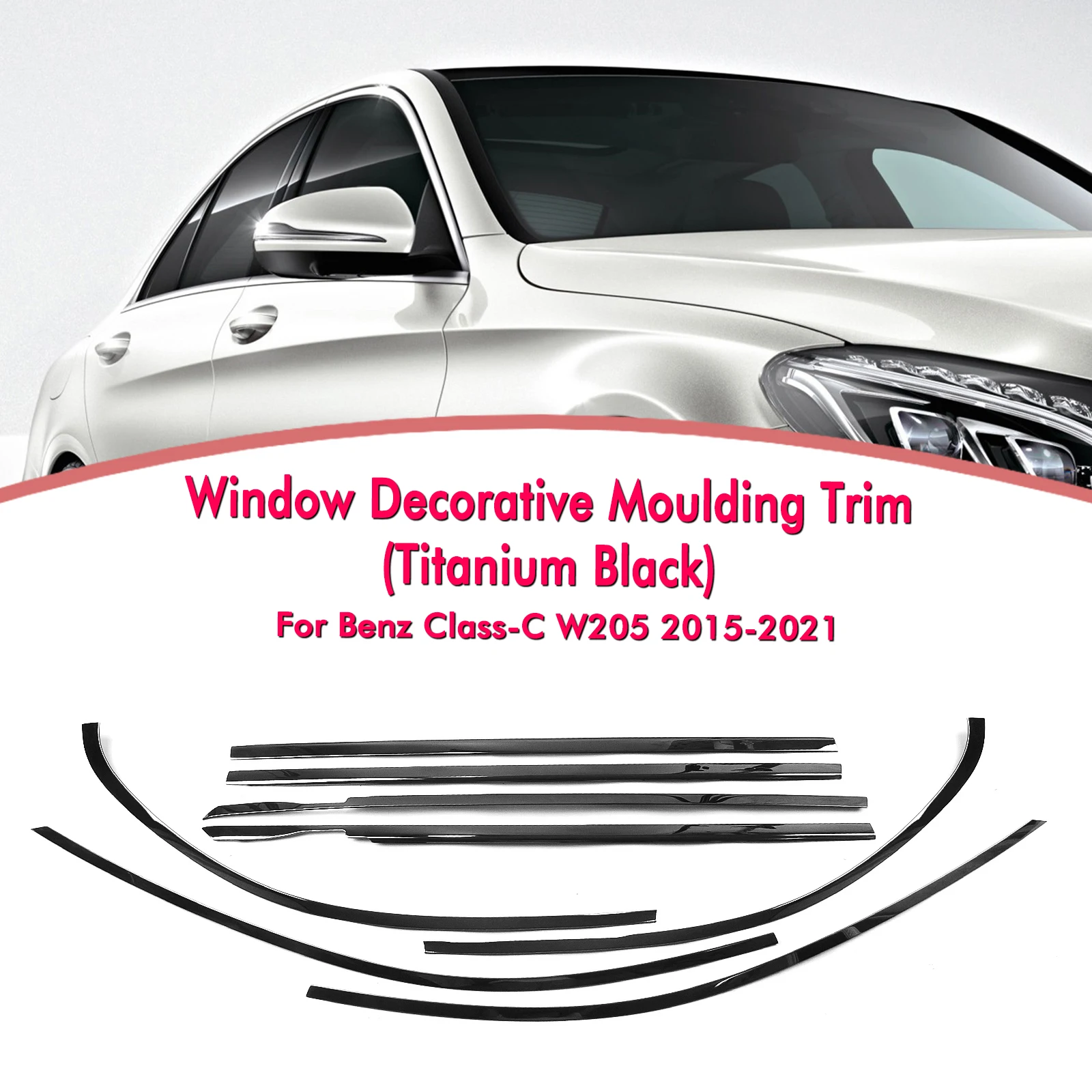 Уплотнительная накладка на окно автомобиля для Mercedes Benz C Class W205 2015-2021